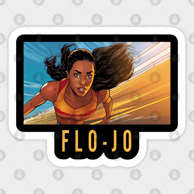 Flo-Jo, Florence Griffith Joyner Sticker by UrbanLifeApparel